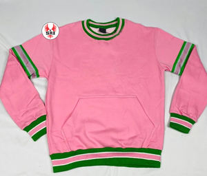 Suéter Personalizado OEM Extra Grande para Mujer, Ropa con Letras de Hermandad Griega, Sudadera Personalizada con Adornos de Perlas - Product Image 4