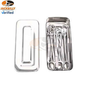 Jackbilly ชุดอุปกรณ์ผ่าตัดขนาดเล็ก13ชิ้น, ชุดเครื่องมือผ่าตัดทำจากสเตนเลสสตีลสำหรับการเย็บแผลและตกแต่งแผล - Product Image 6