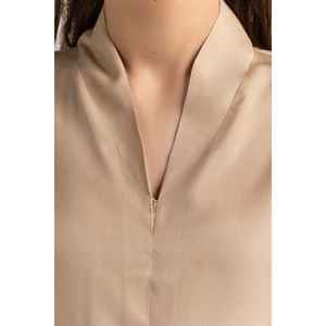 Top de Punto Beige de Cuello Alto para Mujer WM-CS-SS24-021 - Product Image 4