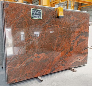 Forme de pierre de grande dalle de style multi-design rouge moderne - Product Image 3