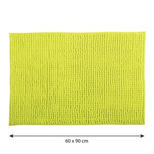 Tapis de bain en chenille, vert (60 x 90 cm) - MSV. - Product Image 3