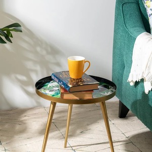 Table centrale imprimée feuille pour le salon Meilleure vente Nouveau design Table d'appoint tendance Vente à chaud Nouveau design Table tendance - Product Image 3