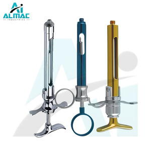 Juego de jeringas dentales profesionales y clínicas ALMAC, acero inoxidable, 3 uds., fuente de alimentación Manual, instrumentos quirúrgicos - Product Image 5