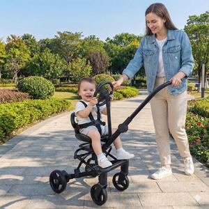 Meilleur poussette pliable en alliage d'aluminium VICO Parents Assist pour bébés, idéale pour les voyages, très résistante, capacité de charge 20 kg, 0-3 ans - Product Image 2