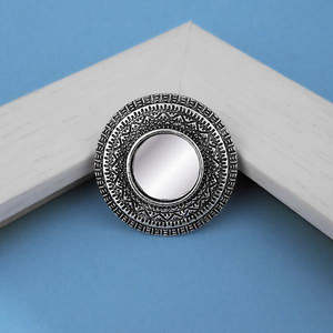 Tip <b>Top</b> Fashions Adjustable <b>Finger</b> <b>Ring</b> Oxidised Plated Mirror 1505508B Fashionable Design - Product Image 1