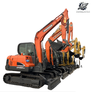 Excavatrice d'occasion Doosan DX60, marque coréenne d'origine, 6 tonnes, petite excavatrice, mini-excavatrice, excavatrice à chenilles en caoutchouc - Product Image 1