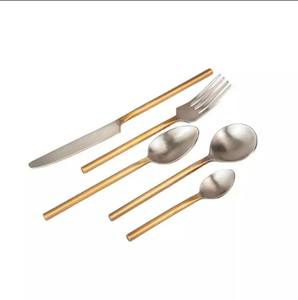 Ensemble de couverts en or de mariage Offre Spéciale en acier miroir pour couteau en acier inoxydable fourchette cuillère ensemble de couverts de Restaurant d'hôtel - Product Image 1