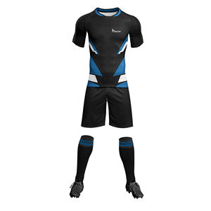Conjunto de Uniforme de Fútbol Personalizable Unisex de Secado Rápido para Hombre y Jóvenes, Tela Sublimada con Nombre Personalizado - Product Image 4