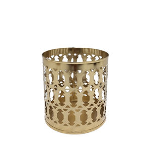 Vela votiva de Metal de tamaño mediano con forma redonda de último diseño en Color negro para Decoración de mesa personalizada para el hogar y la boda - Product Image 5