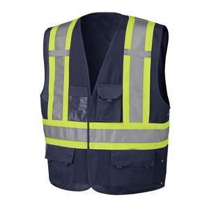Vente en gros gilet de sécurité réfléchissant haute visibilité avec poche fabriqué dans le meilleur matériau gilet de sécurité - Product Image 4