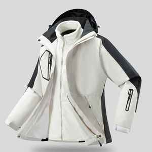 เสื้อแจ็คเก็ตสกีกันลมกันน้ำสำหรับผู้ชาย ออกแบบเองได้ คุณภาพสูง แห้งเร็ว ระบายอากาศดี มีไซส์ใหญ่ พร้อมซิป - Product Image 4