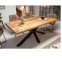 Meilleures ventes - Meubles modernes - Table à manger en bois massif - Table à manger pour restaurant et café avec pieds araignées