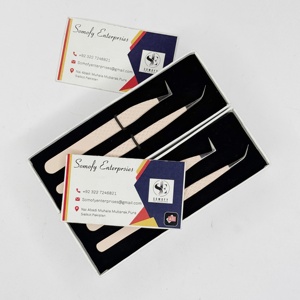 แหนบต่อขนตาสแตนเลสญี่ปุ่นแบบมืออาชีพ สีนู้ด ปลายไมโครไฟเบอร์ ยั่งยืน - Product Image 5