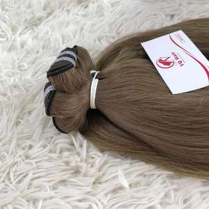 Venta al por mayor 100% Virgen Remy Extensiones de Cabello Humano de Alta Calidad Cutícula Intacta Doble Dibujado Máquina Trama Natural Recto - Product Image 3