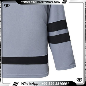 Maillot de hockey sur glace de broderie de chemise de hockey sur glace de haute équipe - Product Image 3