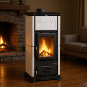 Estufa de Leña EMILIANA de 6.5kW, Blanca, 5 Estrellas, Modelo 7112603 - Product Image 3