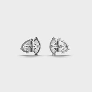 IGI Certified Lab Grown Pear & Marquise Diamond Stud <b>Earrings</b> <b>Solid</b> 925 Sterling <b>Silver</b> Toi et Moi Diamond <b>Earrings</b> - Product Image 4