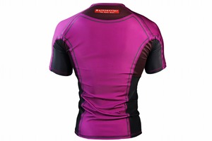 2026 Rashguard personnalisé à manches courtes pour homme, prix de gros, respirant, anti-UV, écologique, séchage rapide, équipement de compression MMA UPF50+ - Product Image 3