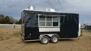 Camión de comida de concesión pequeño estándar para restaurantes con funcionalidad de barra móvil para alimentos a base de trigo de agua de fruta. - Product Image 2
