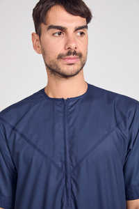 Thobe / Thawb venta al por mayor de alta calidad árabe de los hombres Thobes Eid Abaya manga corta Thobe musulmán de gran tamaño Abaya para hombres - Product Image 2
