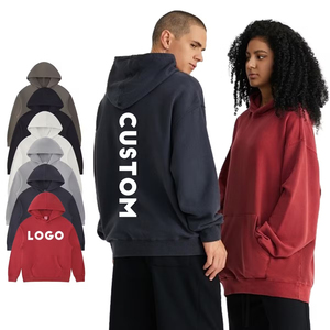 เสื้อฮู้ดดี้ผู้ชายแบบสวมหัวสำหรับฤดูหนาว ขายส่ง น้ำหนัก 280 กรัม ผ้าฝ้ายฟลีซ 100% ซักแล้ว ทรงโอเวอร์ไซส์ รับผลิตตามแบบ OEM เป็นมิตรกับสิ่งแวดล้อม ระบายอากาศได้ดี - Product Image 1