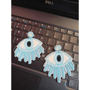 Export Quality Trendy Bohemian Beaded <b>Earrings</b> <b>Handmade</b> Drop <b>Earrings</b> for Casual and Festival Outfits Available for Best Price - Product Image 1