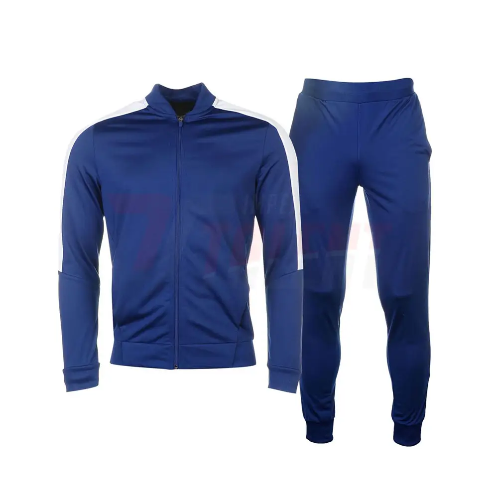 OEM Manufacturer Custom Sportswear Blue Training Jogging Tracksuits Sweatsuit