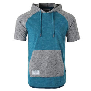 เสื้อฮู้ดแขนสั้นผู้ชายผ้าฝ้าย100% ออกแบบโลโก้ได้ตามต้องการน้ำหนักเบาและกันหดขนาด6XL สำหรับฤดูหนาว - Product Image 1