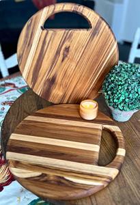 Planche à découper en bois avec poignée, lavable au lave-vaisselle, écologique, antibactérienne, en résine, planche à découper pour le fromage, de haute qualité - Product Image 5