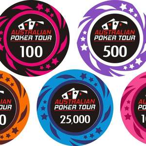 ชิปโป๊กเกอร์ดินเผาพลาสติก14gm คุณภาพระดับคาสิโนพร้อมโลโก้ที่กำหนดเองและรูปแบบกลมรวมถึงถาด-สั่งซื้อขั้นต่ำ500ชิ้น - Product Image 3