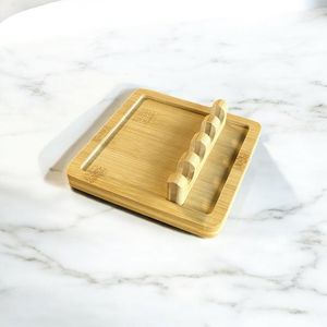 Acacia Wooden Natural Polish portable Stand Decorative <b>Egg</b> Tray Server & Serving Handle Dishwasher Safe Kitchen Utensil - Product Image 2