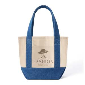 Sac en jean mini personnalisé, résistant à l'eau, avec fermeture éclair, broderie en coton et polyester, chaînes, lettres, portable, personnalisable - Product Image 4