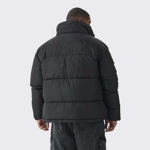 Veste matelassée unisexe personnalisée coupe-vent en polyester 100 % à manches longues, grande taille, avec logo frontal, idéale pour l'hiver et le safari - Product Image 3