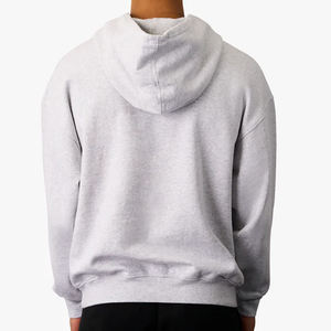 Sweat à capuche surdimensionné bio pour homme en molleton de coton, sweat-shirt à capuche décontracté pour homme - Product Image 4