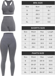 Ensemble de yoga pour femmes de dernier style ensemble de yoga pour femmes sans couture ensemble de yoga avec leggings pour femmes au design personnalisé - Product Image 3