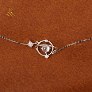 Bracelet et joncs minimalistes en or massif 14 carats, design simple et élégant, bijoux tendance pour femmes, cadeau - Product Image 1