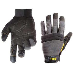 EN420 Guantes de conductor automotriz para mecánicos Guantes de cuero sintético duraderos para uso industrial y de fábrica - Product Image 1