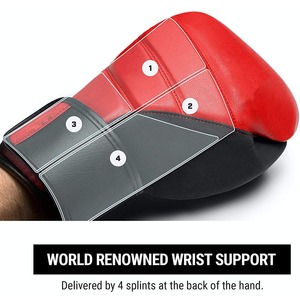 Guantes de boxeo profesionales de cuero PU, personalizados de fábrica - Product Image 2