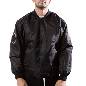 แจ็กเก็ตผ้าซาตินสำหรับผู้ชายเสื้อคอตั้งมีกระดุมสำหรับฤดูหนาวเป็นมิตรกับสิ่งแวดล้อม - Product Image 2