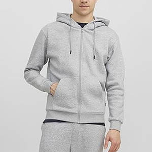 Sudadera clásica de algodón/mezcla de polietileno para hombre, sudadera con cremallera para fabricación, Sudadera con capucha de algodón personalizada con cremallera polar de gran tamaño de alta calidad - Product Image 5