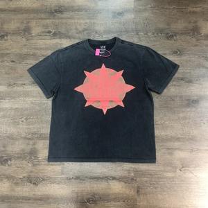 Camiseta estampada de la mejor calidad, camisetas de gran tamaño, camiseta Vintage holgada de verano de algodón 100% para hombre - Product Image 1