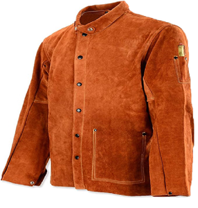 Veste en cuir pour hommes de sécurité industrielle robuste pour le soudage Veste de soudage en cuir de qualité supérieure - Product Image 5