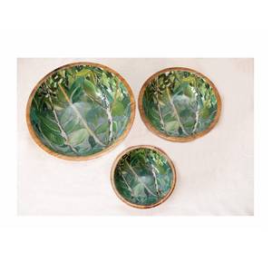 Cuenco decorativo de madera con diseño Floral para servir ensaladas, cuenco decorativo de madera de Mango, fruta de cuenco de madera para cocina, novedad - Product Image 6