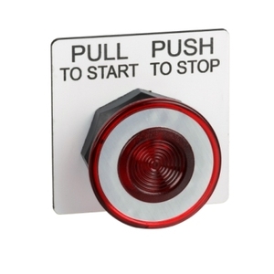 Per SCHNEIDER ELECTRIC 9001SKR9R Manopola Rossa da 30MM PUSH-PULL per Interruttori a Pulsante - Product Image 1