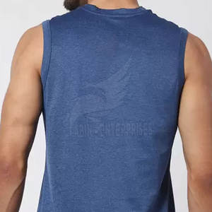 Camisetas sin Mangas Personalizadas para Hombre, de Alta Calidad, Secado Rápido, Algodón y Fibra de Bambú, Ropa Deportiva, Transpirable, Cómoda y Duradera - Product Image 5