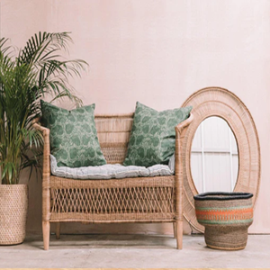 Canapé simple à cadre en bambou tissé à la main idéal pour balcon - Product Image 2