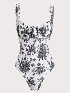 Traje de Baño de Una Pieza para Mujer, Diseño Único, Rayado, Hecho en Pakistán, Ajustado, Ropa de Playa, Sin Mangas - Product Image 4