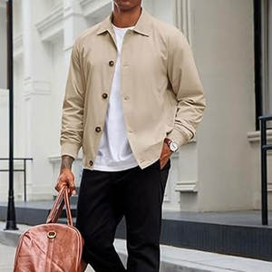 2025 veste en cuir zippée de haute qualité pour hommes imperméable Streetwear Bomber Style Vintage Denim tissu fermeture éclair lavé pour l'hiver - Product Image 4