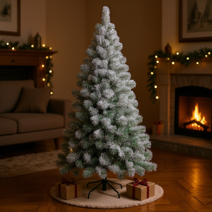 Árbol de Navidad de PVC Verde Nevado SAINT MORITZ H180 D93 cm de Amicasa - Product Image 3