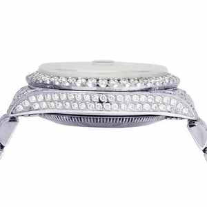 Luxurious HipHop Style Moissanite Diamond <b>Watch</b> VVS Clarity Quartz Movement Steel Band Position <b>Black</b> Dial Fashion For <b>Men</b> Women - Product Image 4